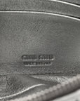 Metallic Nappa Matelasse Quilted Zip Wallet Silver