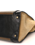 Satin Calfskin Suede Mini Tri-Color Luggage Olive