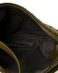 Nappa Intrecciato Crossbody Olive