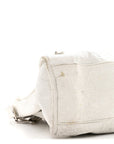 Agneau Arena Silver Hardware Medium Le City Optic White
