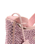 Satin Crystal Mini Re-Edition 2000 Bag Alabastro