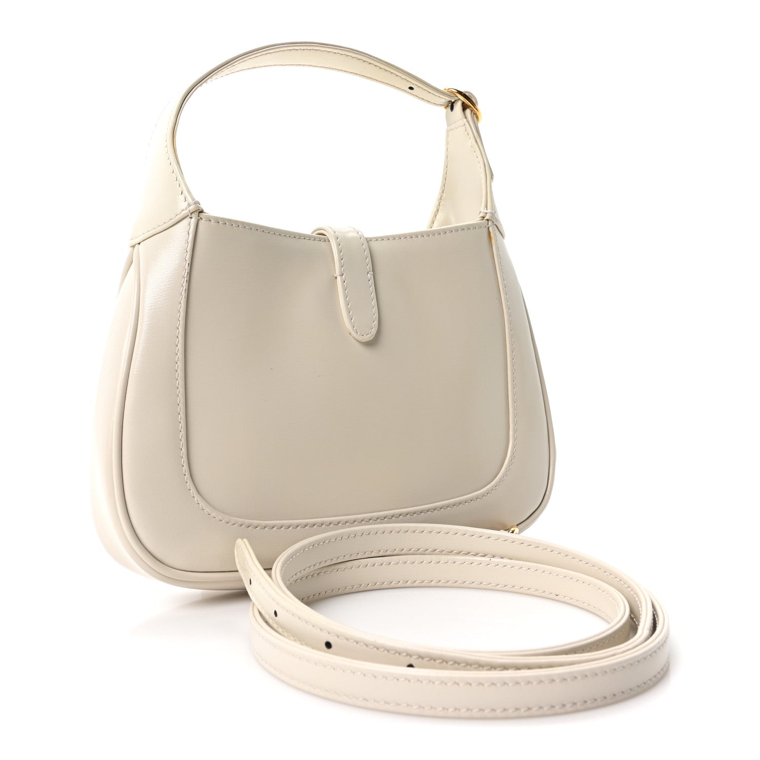 Boarded Dyana Lux Calfskin Mini Jackie 1961 Hobo Mystic White