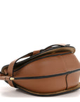 Calfskin Jacquard Mini Gate Dual Bag Tan