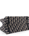 Oblique Small Book Tote Blue Multicolor