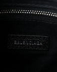 Calfskin Logo XXS Shopping Tote Black