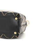 Calfskin Wild Stitch Hobo Black