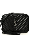 Calfskin Matelasse Monogram Lou Camera Bag Black