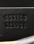 GG Supreme Monogram Calfskin Small Padlock Top Handle Bag Beige Black Cuir