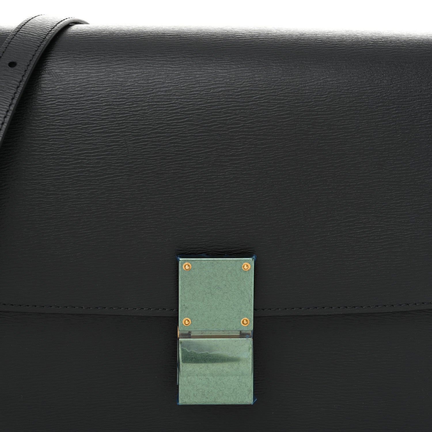 Liege Calfskin Medium Classic Box Flap Bag Anthracite