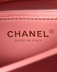 Lambskin Quilted Medium Trendy CC Flap Dual Handle Bag Pink