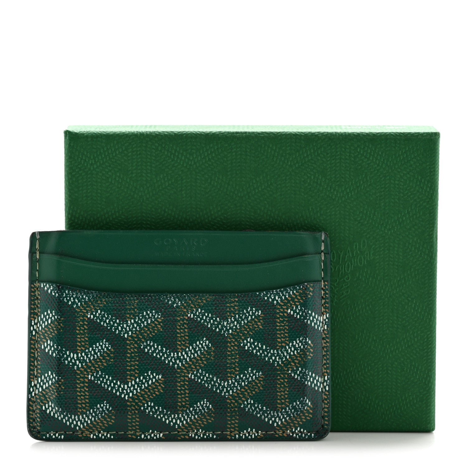 Goyardine Saint Sulpice Card Holder Green