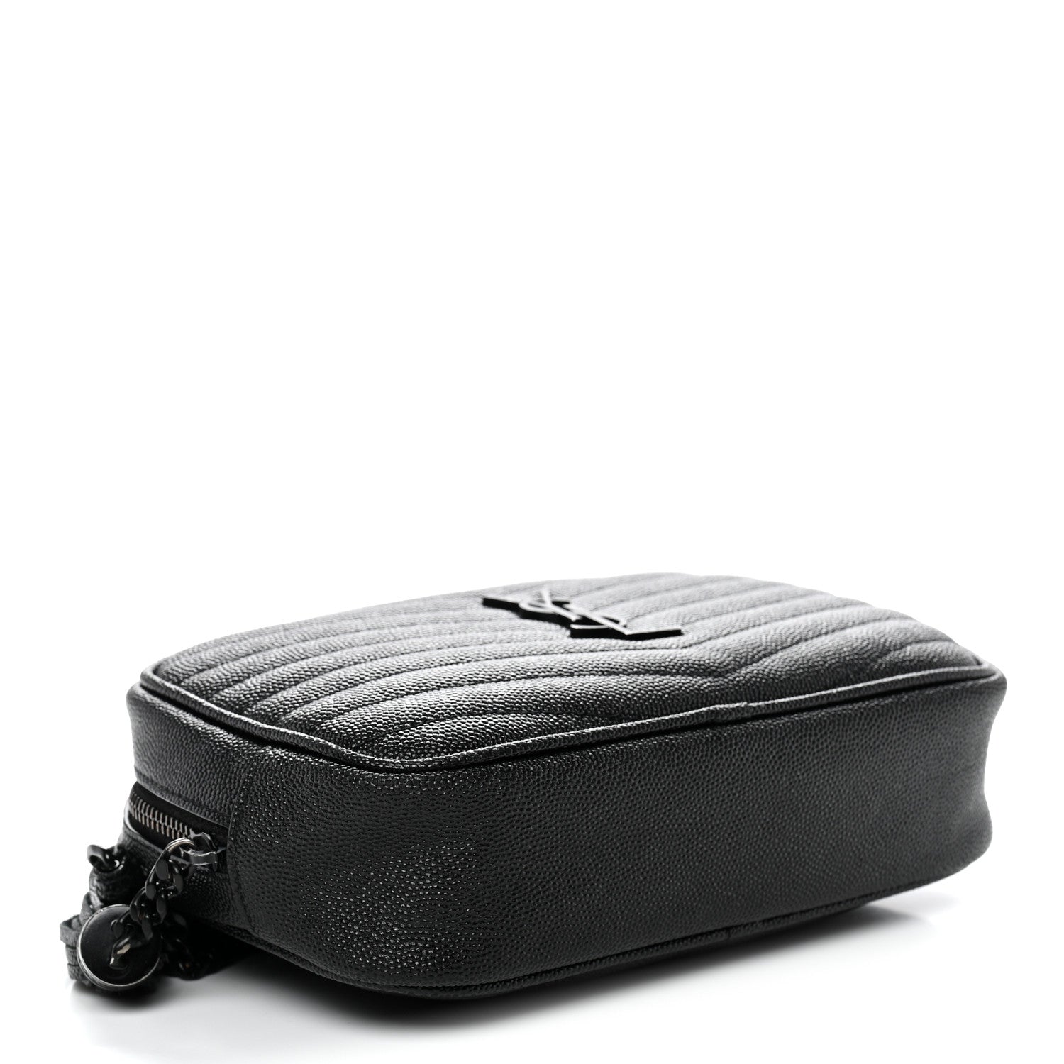Grain De Poudre Matelasse Monochrome Monogram Mini Lou Camera Bag Black