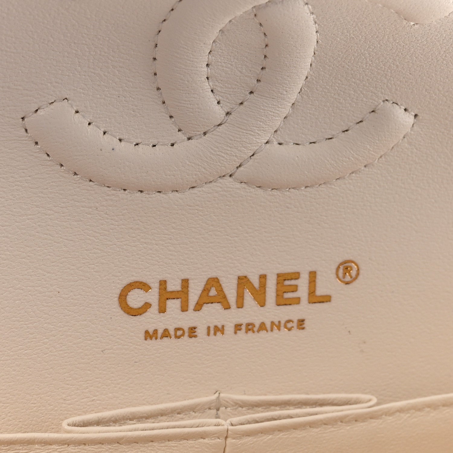 Caviar Quilted Small Double Flap White