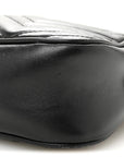 Calfskin Matelasse Small GG Marmont Chain Shoulder Bag Black