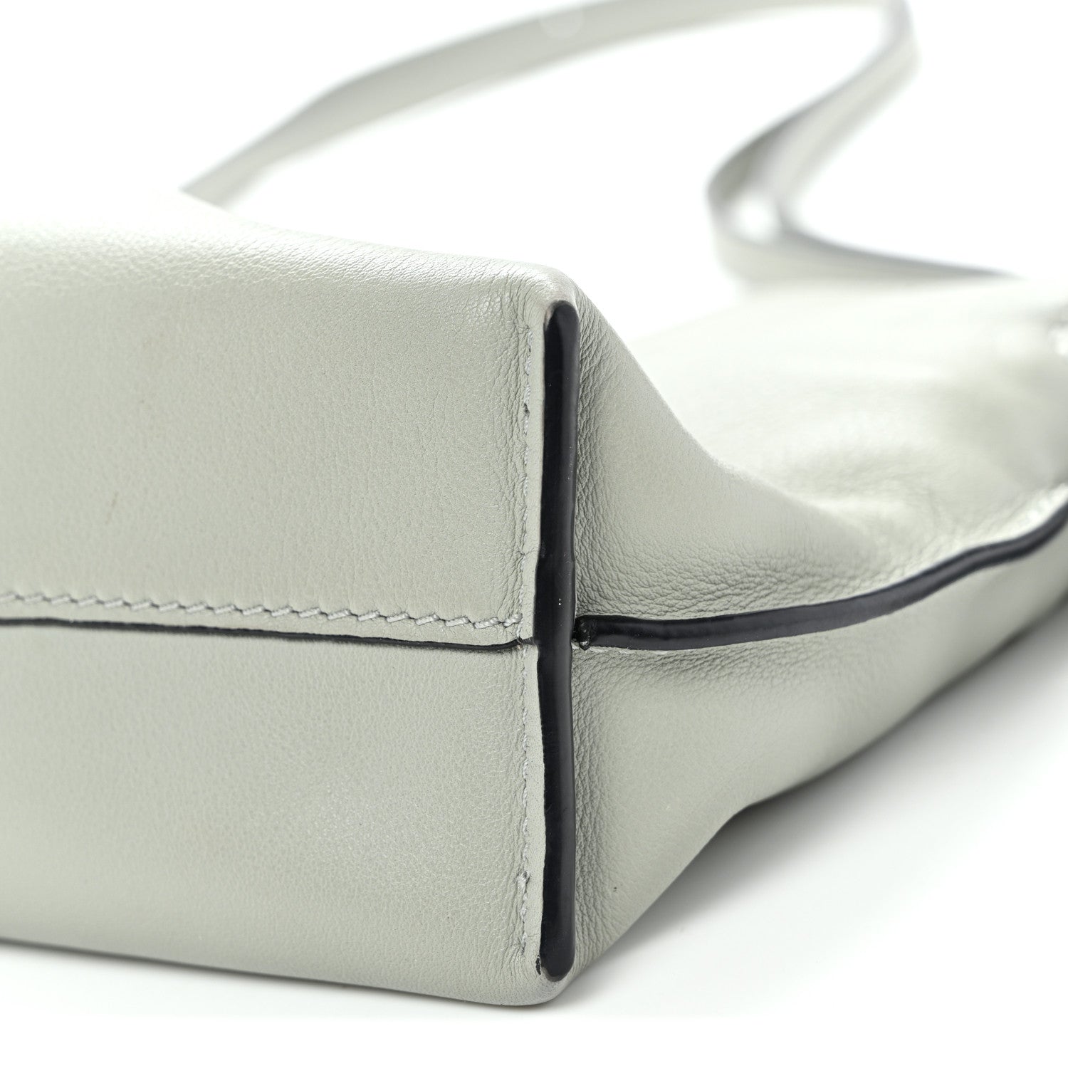 Calfskin Mini Flamenco Knot Clutch Ash Grey