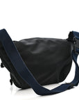Recycled Sport Nylon Logo Embroidered Wheel Beltpack Black