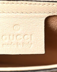 GG Supreme Monogram Calfskin Small Padlock Messenger Shoulder Bag Beige Mystic White Sun Oil