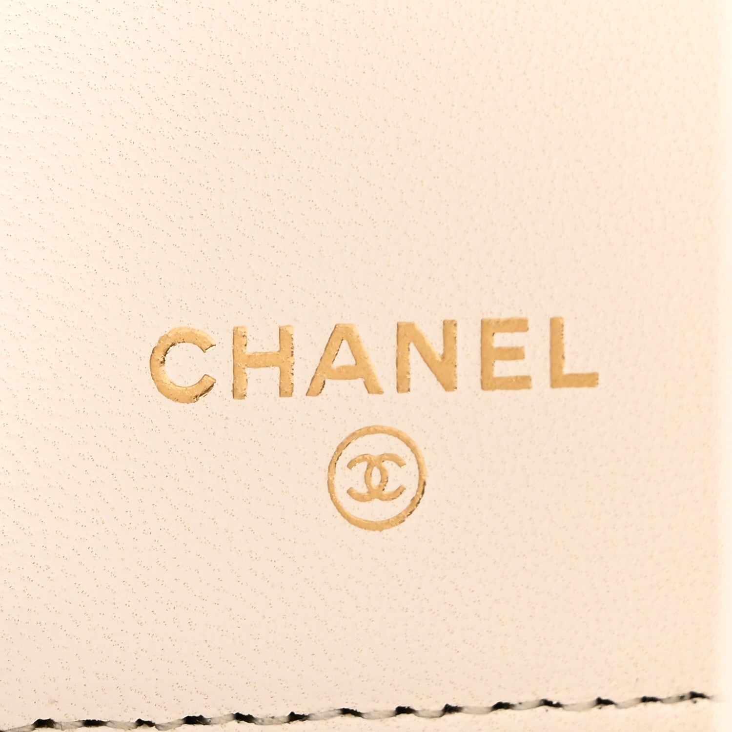 Lambskin Quilted Book Card Holder on Chain Black
