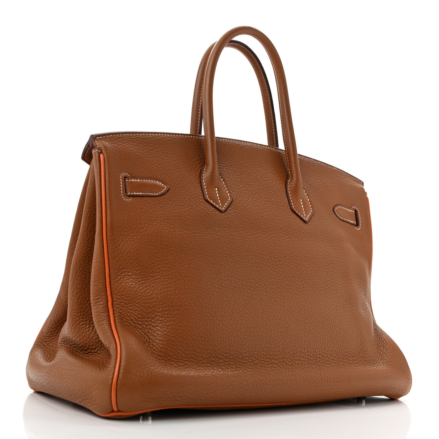 Togo Horseshoe Birkin 35 Gold Orange