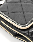 Lambskin East West Mademoiselle Flap Black