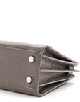 Grained Calfskin Baby Sac De Jour Fog