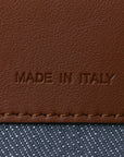 Denim Vitello Grace FF Mini By The Way Boston Bag  Blue
