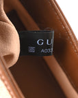 GG Supreme Monogram Azalea Calfskin Web Mini Jackie 1961 Hobo Beige Ebony Brown Sugar