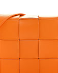 Nappa Maxi Intreccio Cassette Bag Tangerine