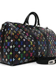 LV X TM Monogram Multicolor Keepall Bandouliere 50 Black