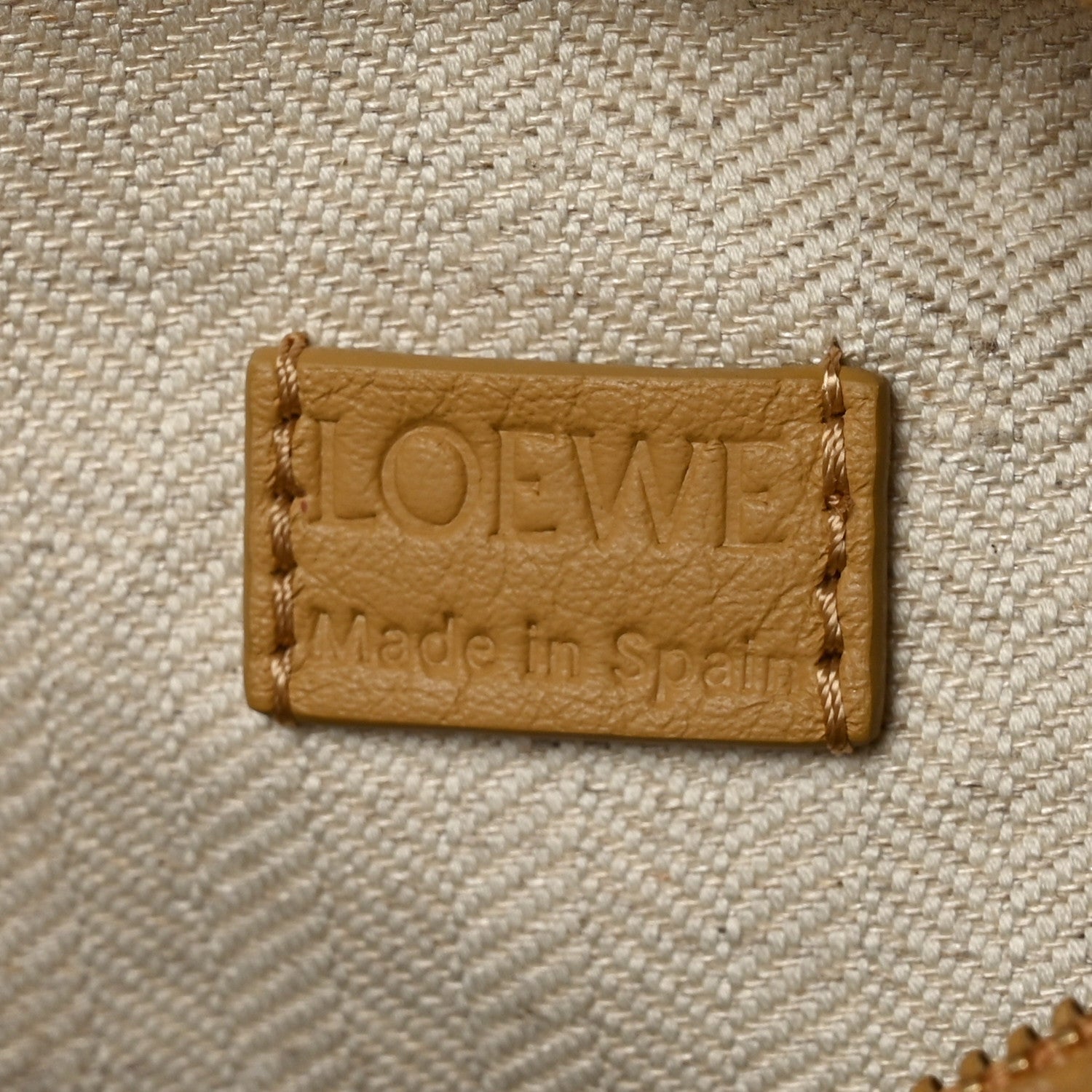 Calfskin Mini Woven Puzzle Bag Sahara