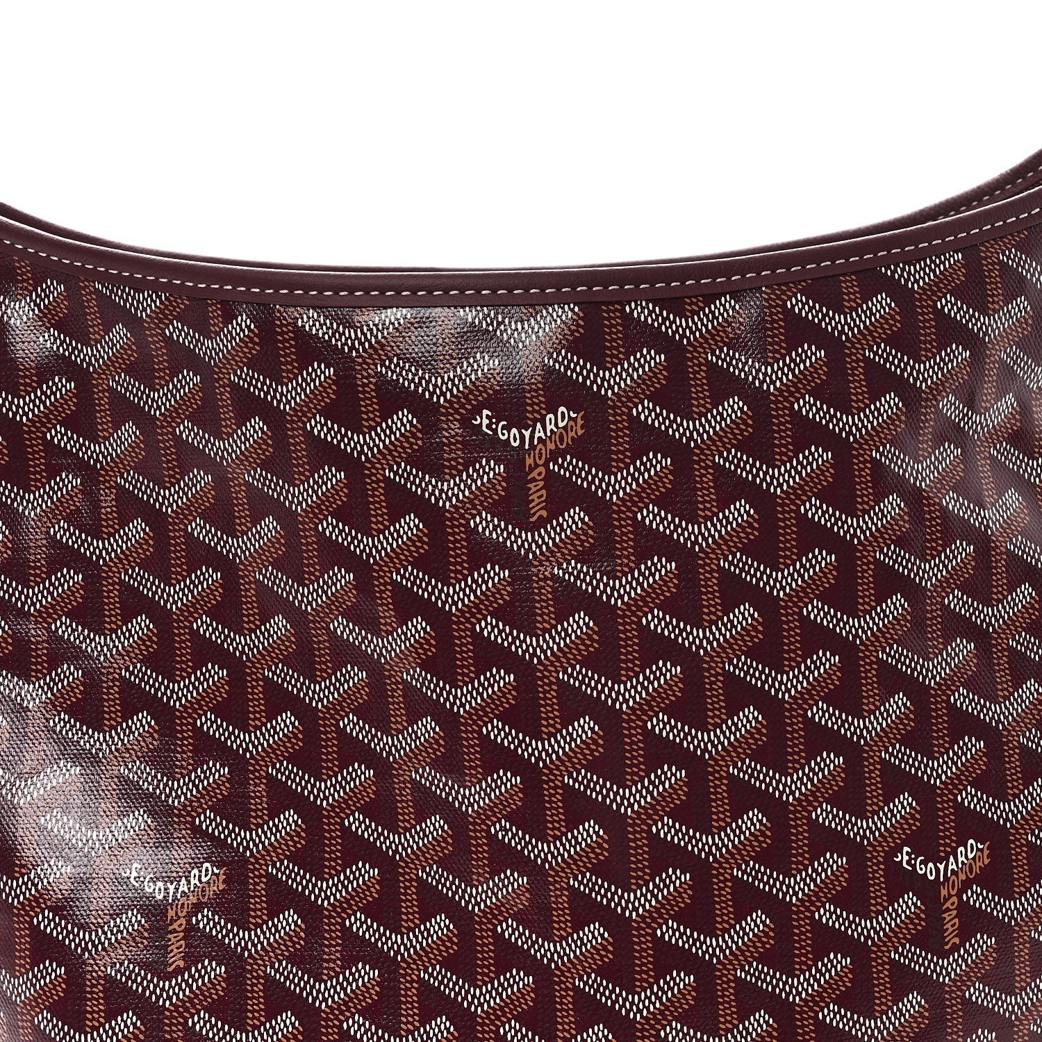 Goyardine Boheme Hobo Burgundy