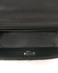 Lambskin Quilted Mini Rectangular Flap Black