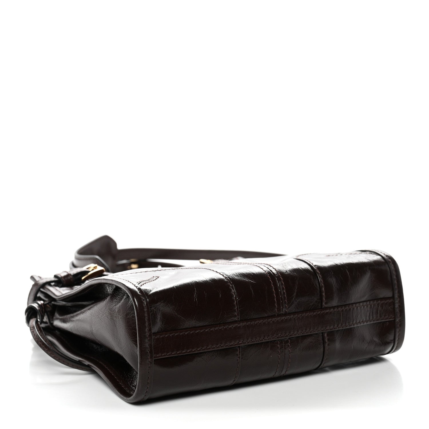 Soft Lux Calfskin Mini Bonnie Dark Brown