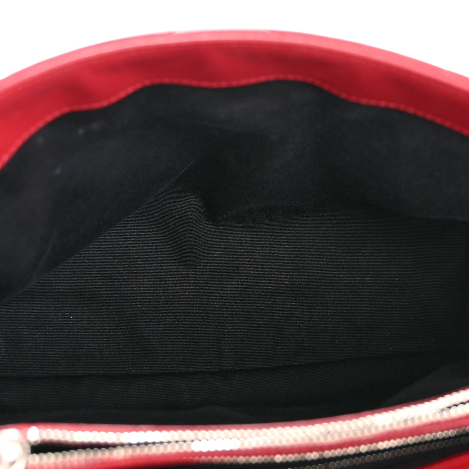 Calfskin Y Quilted Monogram Medium Loulou Chain Satchel Lipstick Red