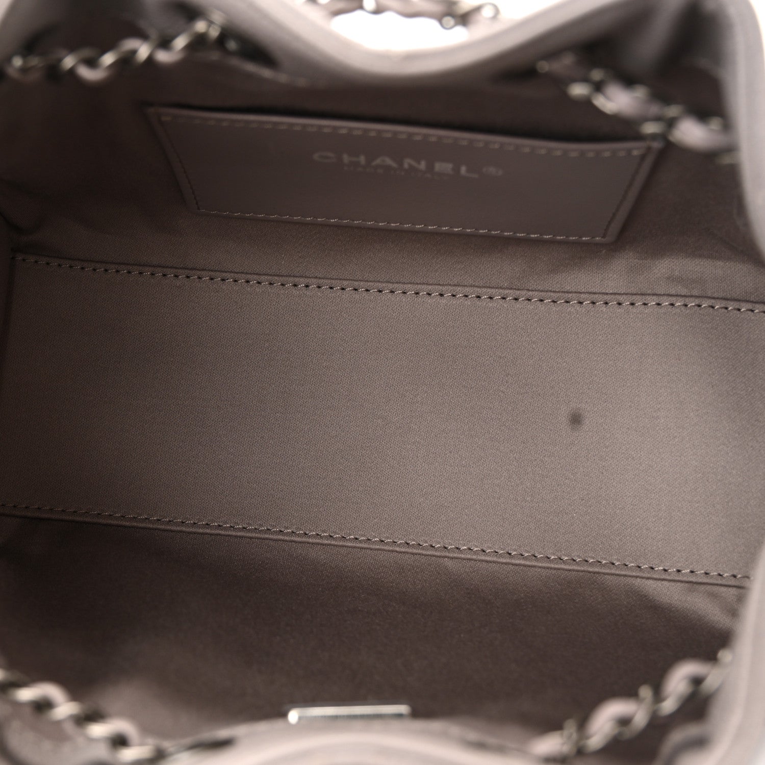 Caviar Quilted Mini CHNL 25 Handbag Dark Grey