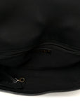 Braided Sheepskin Large Boy Reverso Flap Black