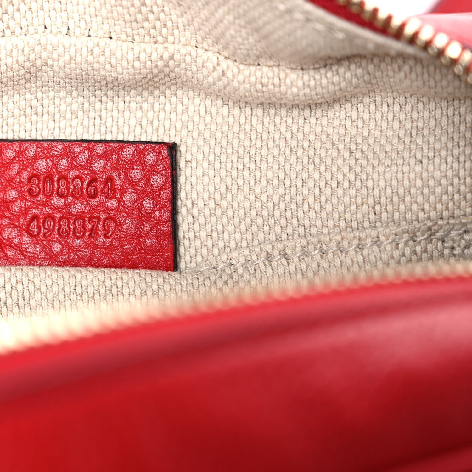 Pebbled Calfskin Small Soho Disco Bag Tabasco Red