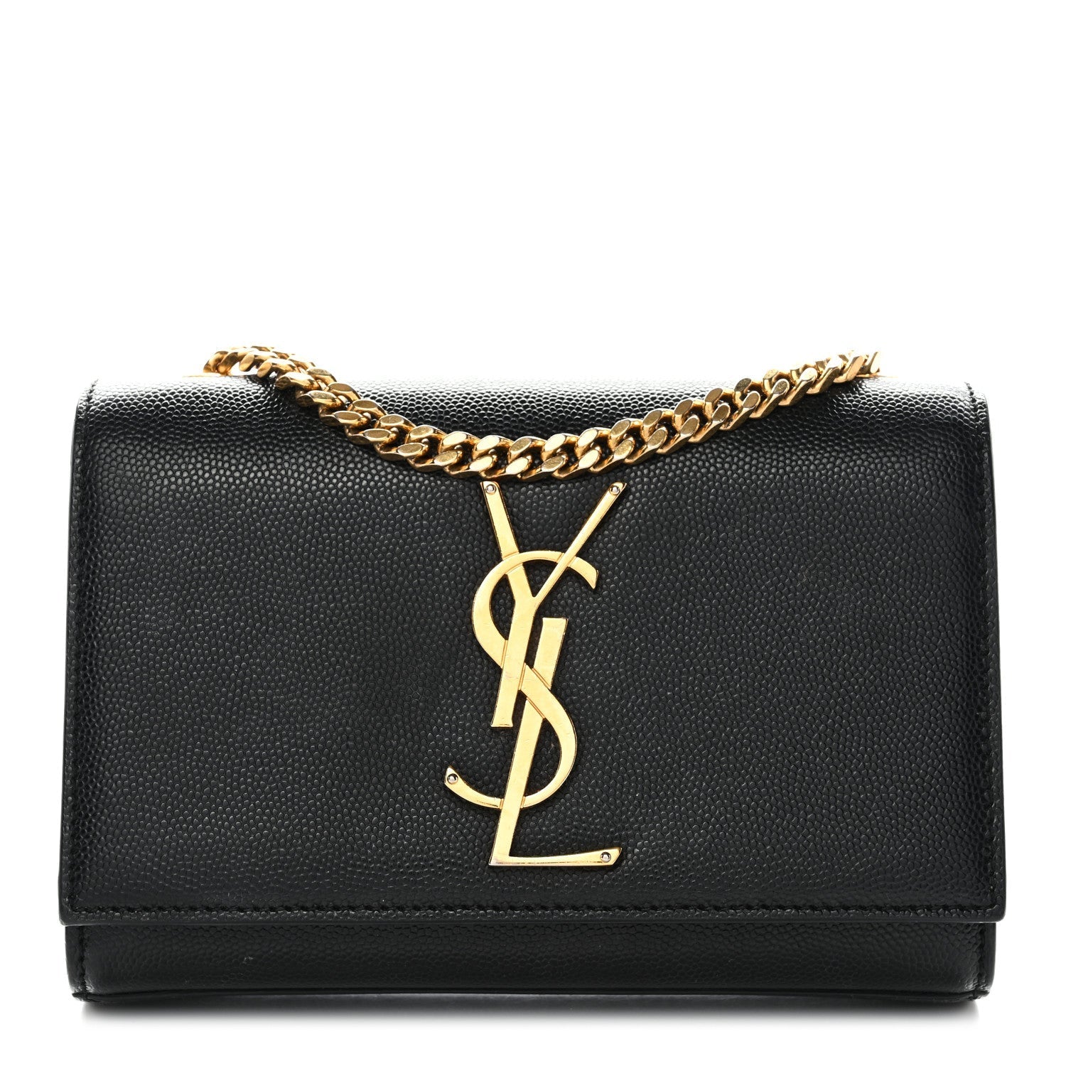 Grain De Poudre Small Monogram Kate Satchel Black