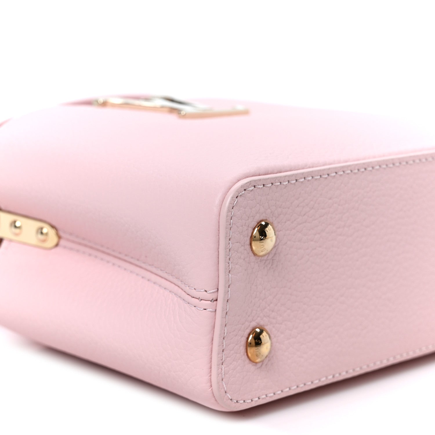 Taurillon Marble Capucines Mini Pink