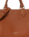 Grained Calfskin Low Key Speedy 30 Cognac