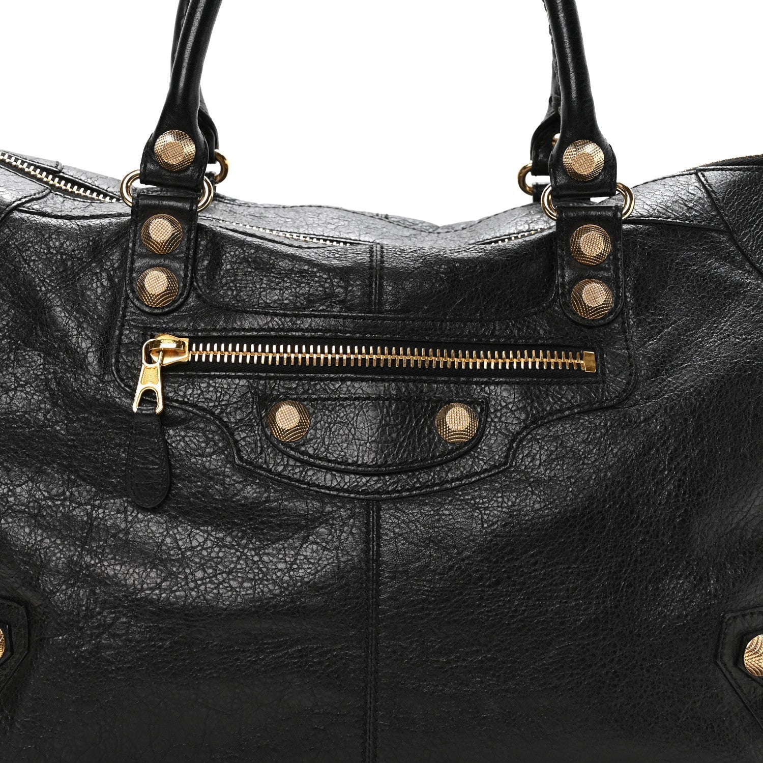 Agneau Giant 12 Gold Hardware Work Black