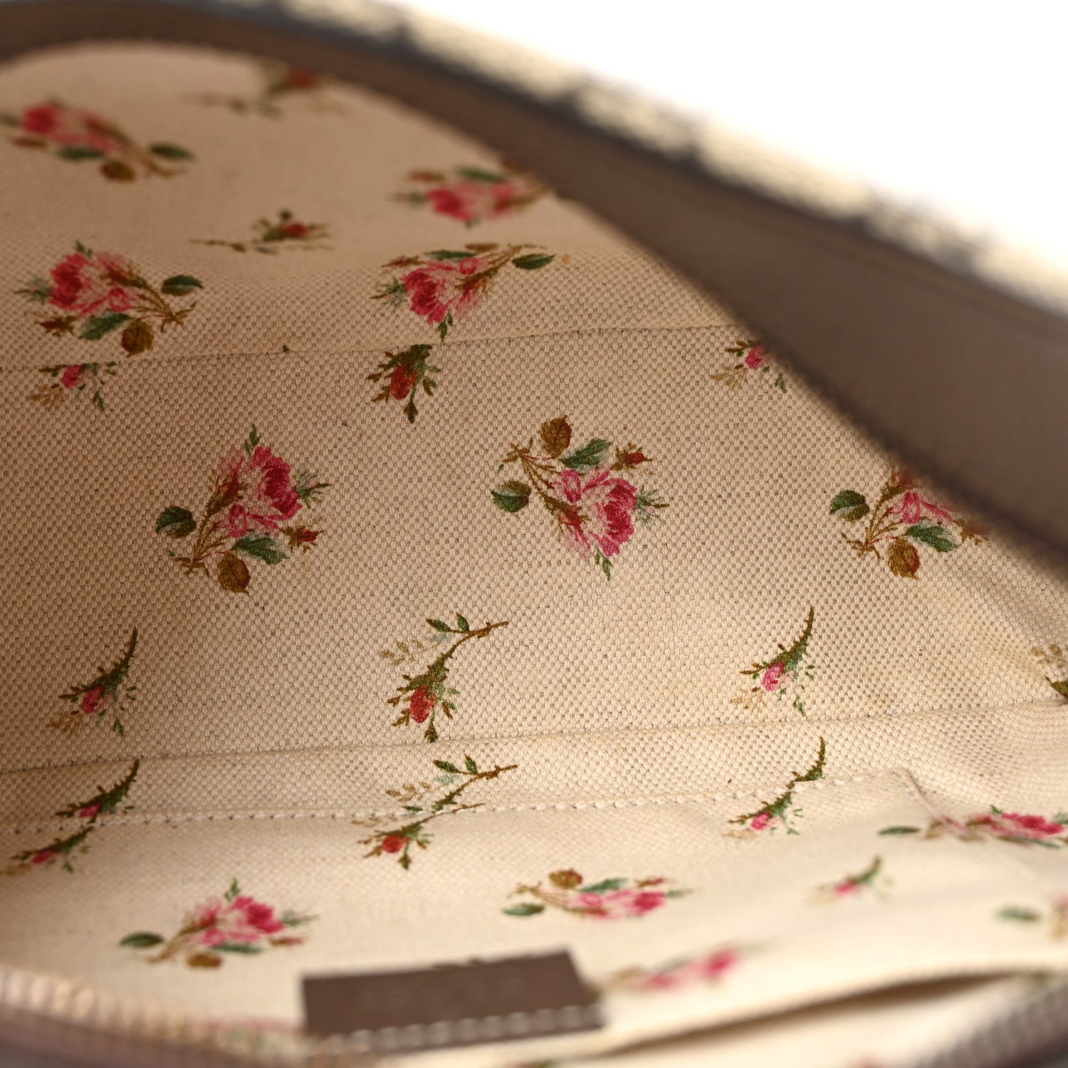 GG Supreme Monogram Web Neo Vintage Shoulder Bag Beige New Acero Crop