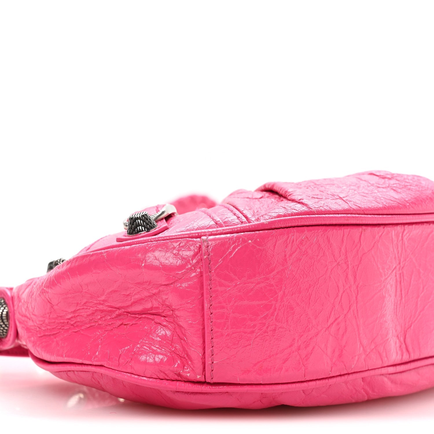 Agneau Arena Le Cagole Shoulder Bag XS Hot Pink