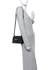 Calfskin Small Barcelona Shoulder Bag Black
