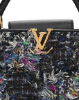 Tweed Calfskin Capucines MM Multicolor