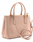Saffiano Small Galleria Double Zip Tote Cammeo