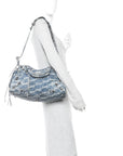 Denim BB Monogram Neo Cagole City Handbag Blue