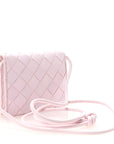 Nappa Intrecciato Card Case On Strap Bliss