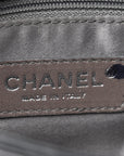 Lambskin Quilted Chain Mail Shoulder Bag Black