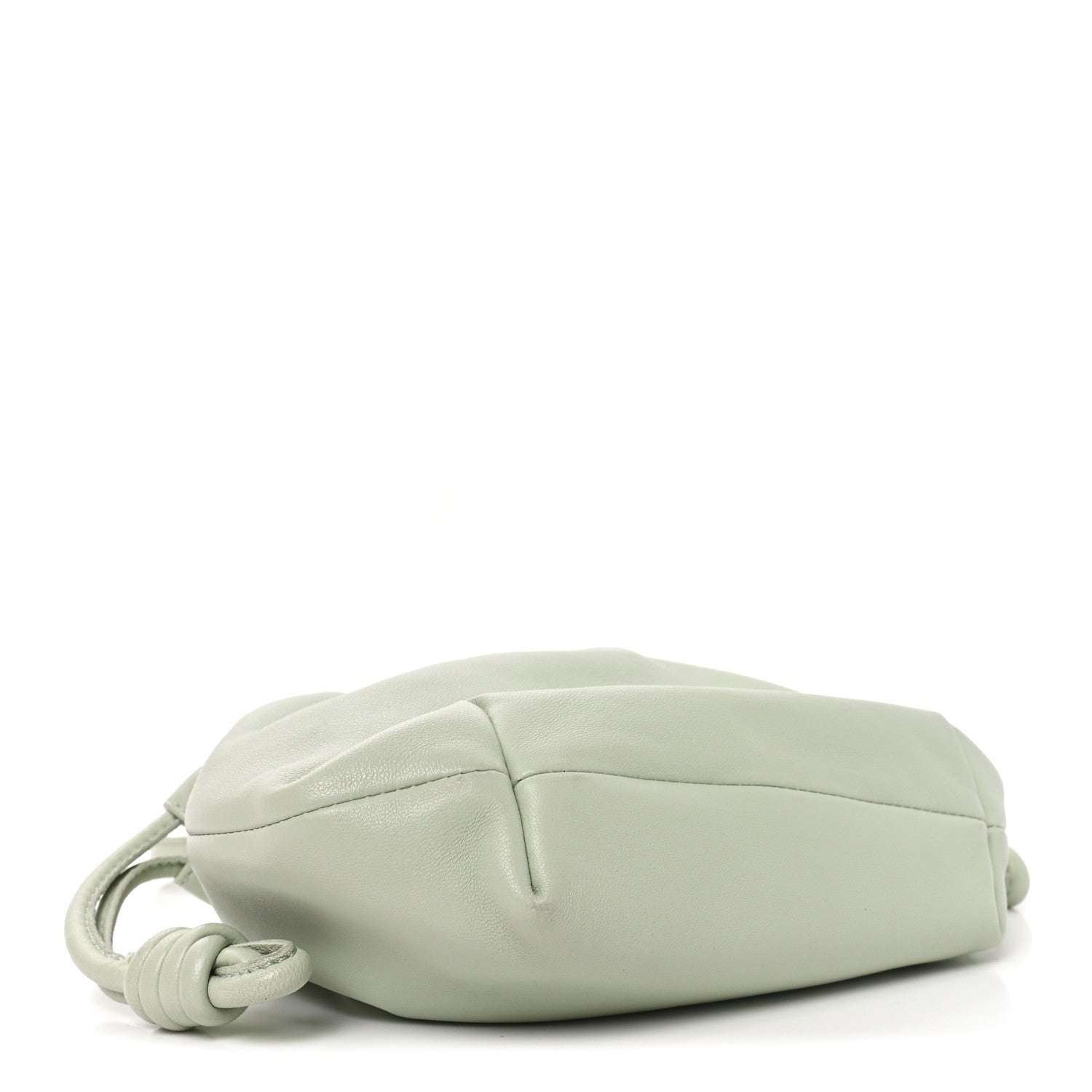 Mellow Nappa Donut Chain Mini Flamenco Knot Clutch Spring Jade